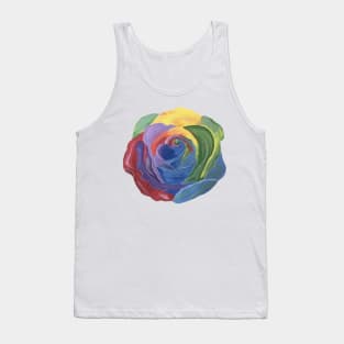 Rainbow Rose Tank Top